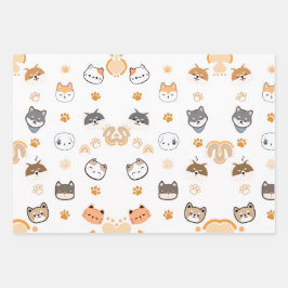 CUTE DOGS GESCHENKPAPIER SET