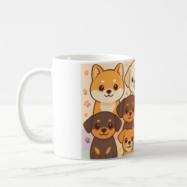 Cute dogs mug (Gauche)