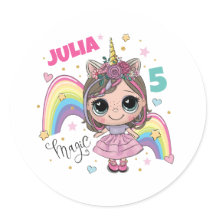 Cute Doll Girl Sticker