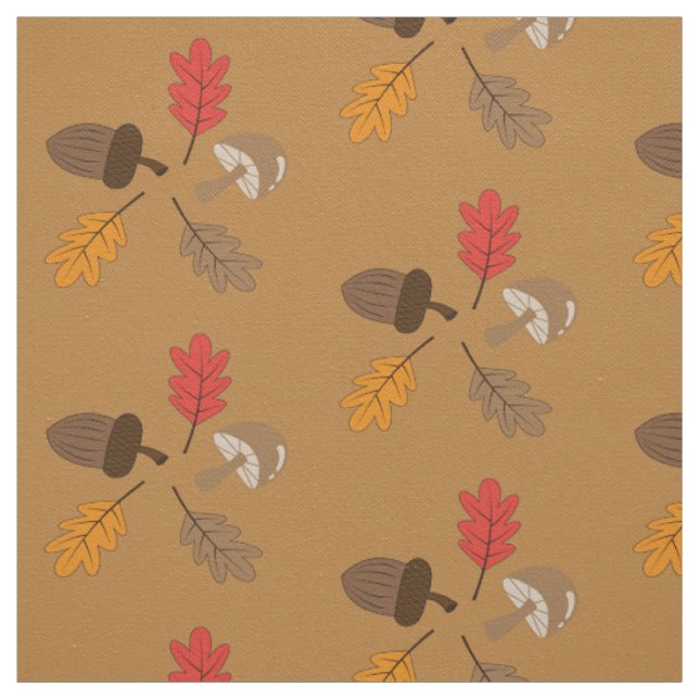 Cute doodé motif thème chute tissu (Échantillon)