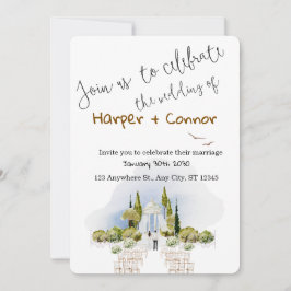 Cute Doodle Wedding Save the Date Invitation Einladung