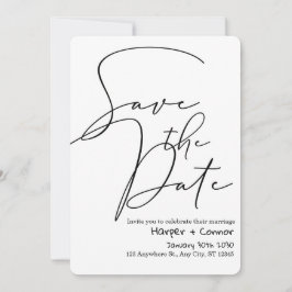 Cute Doodle Wedding Save the Date Invitation Einladung