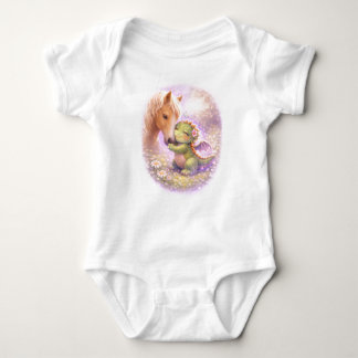 Cute Dragon & Horse Baby  Strampler