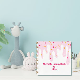 Cute Dripping Melting Kid's Notebook Notizbuch