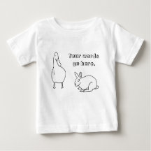 Cute Duck and Rabbit Dessiner vos t-shirts