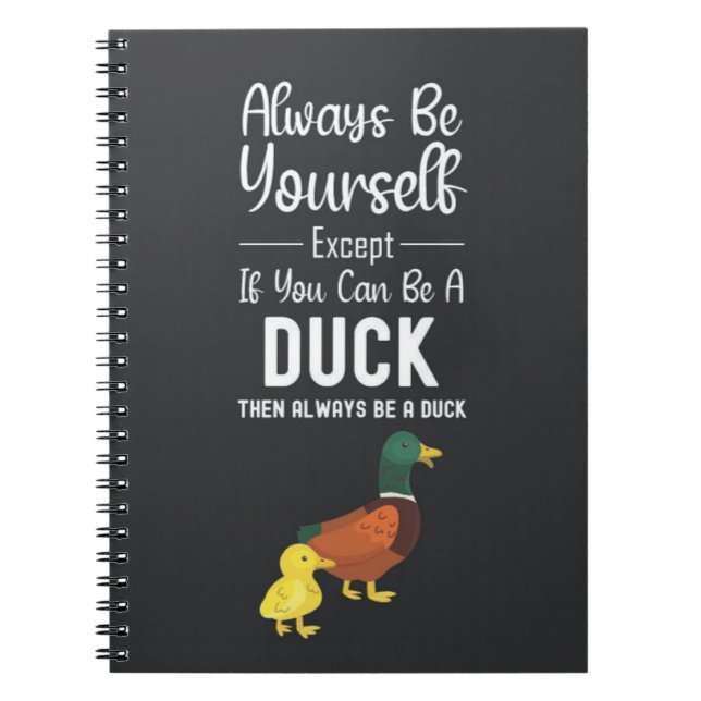 Cute Duck Gifts Funny Humor Animals Quote Cartoon Notizblock (Vorderseite)