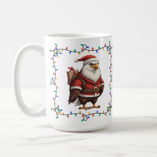 Cute Eagle Christmas Mug (Gauche)