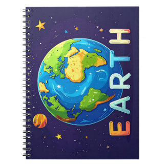 Cute Earth Design – Educational Notizblock