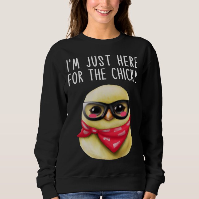 Cute Easter  Boys I m Just Here For Chicks Toddler Sweatshirt (Vorderseite)
