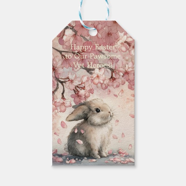 Cute Easter Card for Veterinary Personal Geschenkanhänger (Vorderseite)