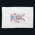 Cute Easter Day Bunny Blowing Bubble Rabbit Women  Geschirrtuch<br><div class="desc">Cute Easter Day Bunny Blowing Bubble Rabbit Women Girls Kids T-Shirt</div>