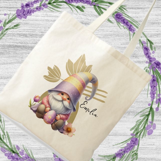 Cute Easter Egg Hunt Gnomes Tragetasche (Von Creator hochgeladen)