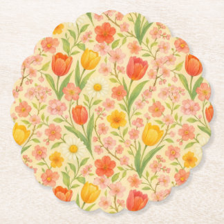 Cute Easter/spring patterned flowers Untersetzer