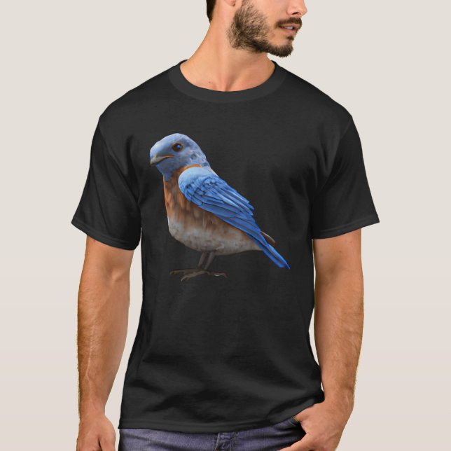 Cute Eastern Bluebird Sunset T-Shirt (Vorderseite)