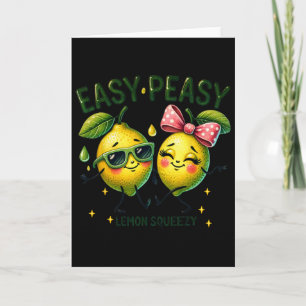 Cute Easy Peasy Lemon Squeezy Hallo Sommerferien Karte