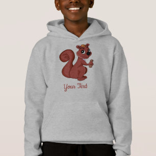 Cute écureuil en bande dessinée avec un sweat - sh