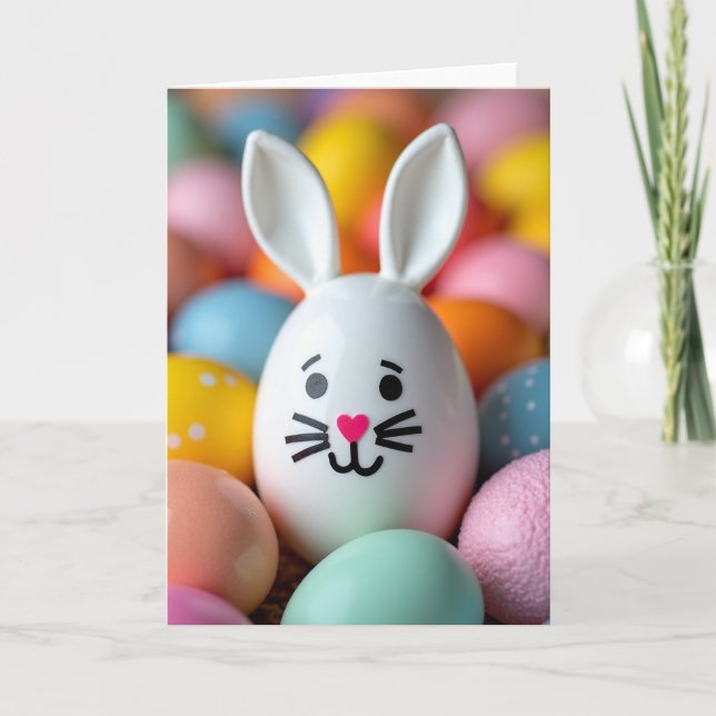 Cute Egg Friend Celebration Card Karte (Vorderseite)