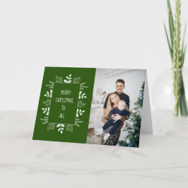 Cute Elegant Holiday Photo Card Karte