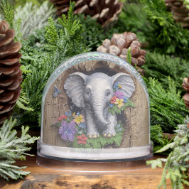Cute Elephant Animal  Schneekugeln
