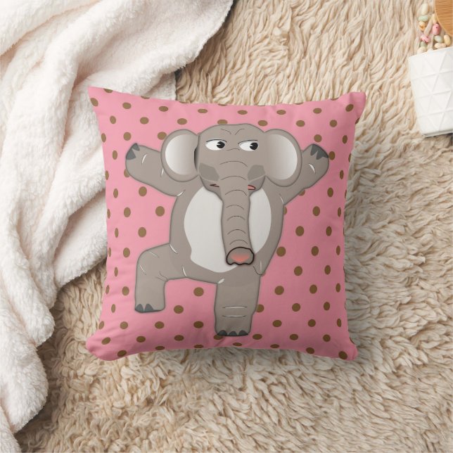 CUTE ÉLÉPHANT NURSERY CHAMBRE ENFANTS ROOM COUSSIN (Couverture)