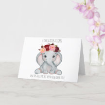 Cute Ellie nouvelle carte bébé pour fille