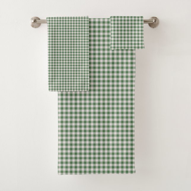 Cute En vichy rétro Motif | Vert hiver  (En situation)