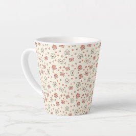 Cute Envelopes & Hearts Seamless Valentine Milchtasse