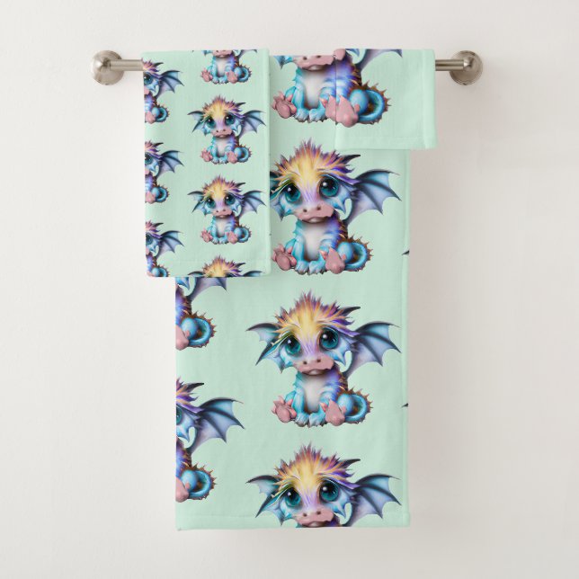 Cute et adorable Kawaii Baby Dragon (En situation)