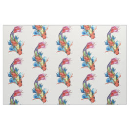 Cute et coloré Koi tissu de poisson
