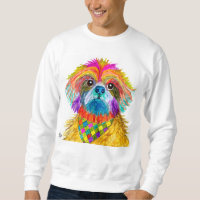 Cute et coloré Shih Tzu Sweatshirt
