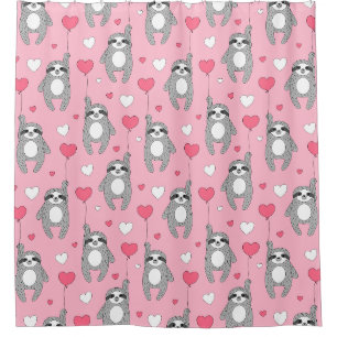 Cute Exotique Noël Animaux Douche Rideau