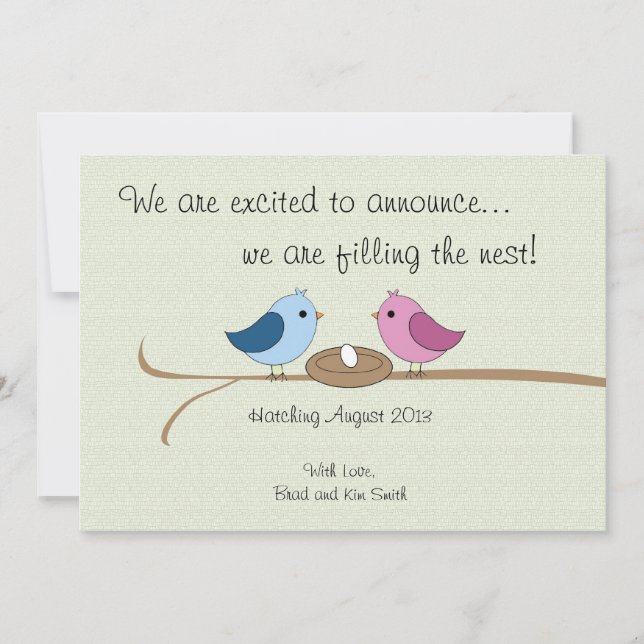 Cute Faire-part de grossesse personnalisée (Devant)