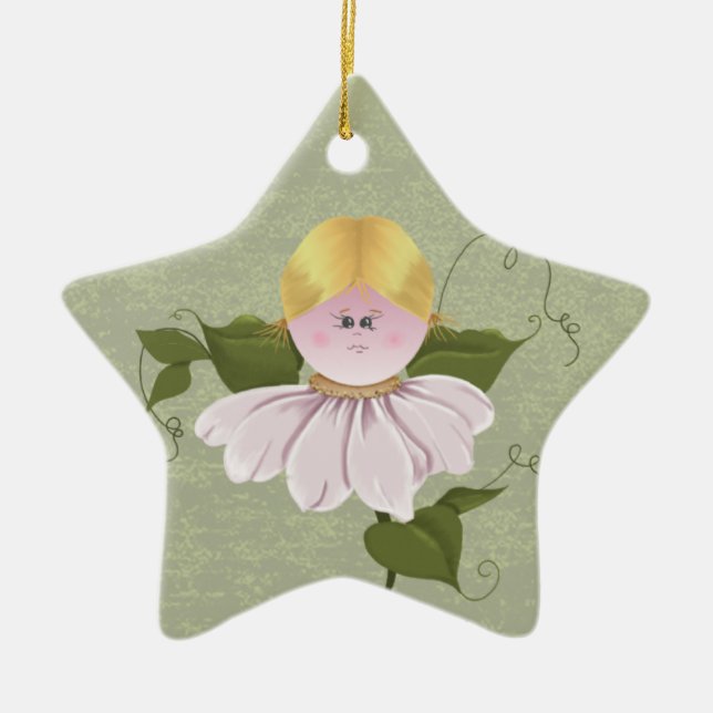 Cute Fairy or Pixie Keramikornament (Vorne)