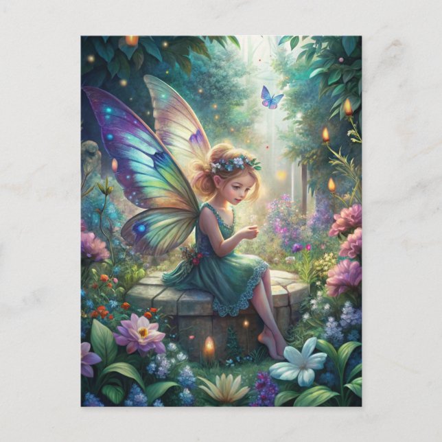 Cute Fairy  Postkarte (Vorderseite)