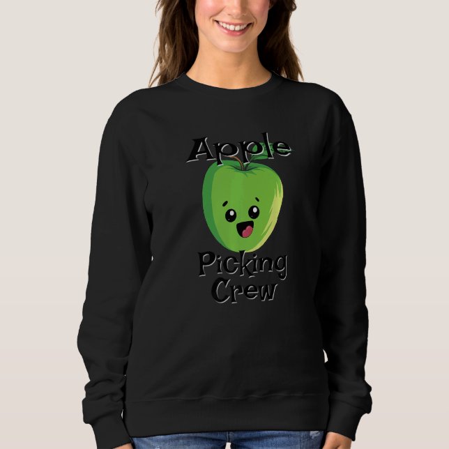 Cute Fall Autumn Orchard Matching Family Apple Pic Sweatshirt (Vorderseite)