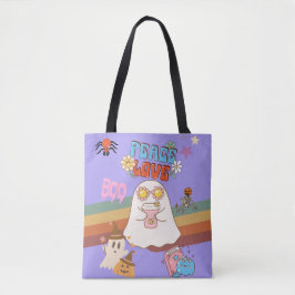 Cute Fantôme Super Style clair Sac fourre-tout vio