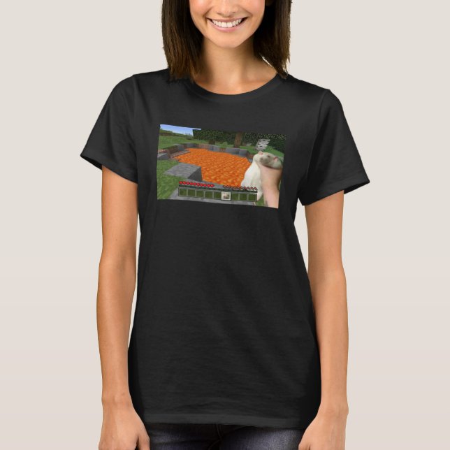 Cute Fat Rat Being Grabbed Meme T-Shirt (Vorderseite)