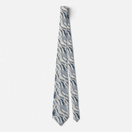 Cute Fathers Day Tiger Print Krawatte