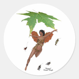 Cute Fée Avec Stickers Ailes Brown