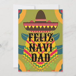 Cute feliz navidad christmas feiertagskarte