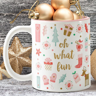 Cute Festive Oh ce qui est amusant Noël Mug