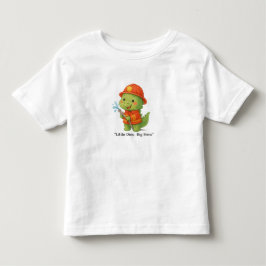 Cute Firefighter Dinosaur – Dino Jobs Kleinkind T-shirt