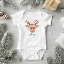 Cute First Christmas Baby Reindeer