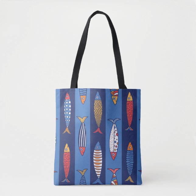 Cute fish. Kids background. Seamless pattern Tasche (Vorderseite)