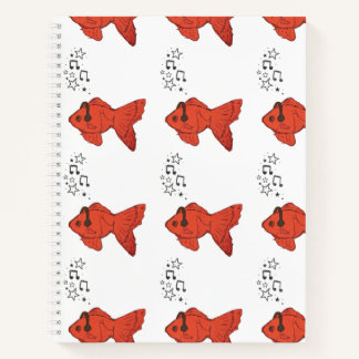 Cute Fish Spiral Notebook Goldfish Journal Notizbuch