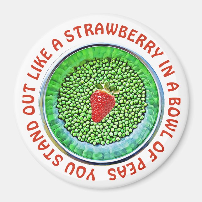 Cute Flirty Motivation Button Magnet (Vorne)