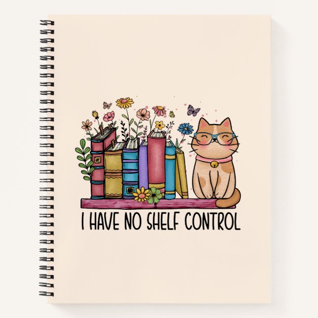 Cute Floral Livres et Chat (Devant)