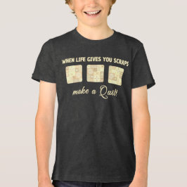 Cute & Floral Patchwork Pattern in Pastel Colours Tri-Blend Shirt