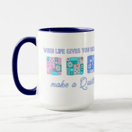 Cute & Floral Patchwork Pattern in Pop Colours Tasse