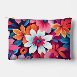Cute Floral Pattern Accessory Pouch Zubehörtasche
